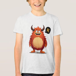 Treffen Sie das freundliche Fluff Monster Tri-Blend Shirt