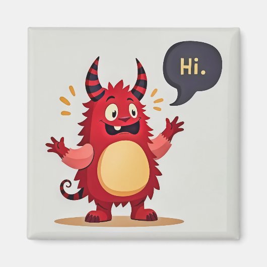 Treffen Sie das freundliche Monster Magnet (Vorne)