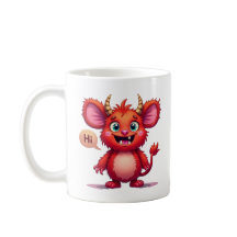 Treffen Sie das freundliche rote Monster