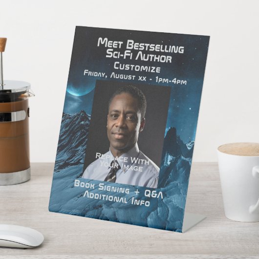 Treffen Sie das SciFi-Theme des Autors Sockelschild (In SItu)