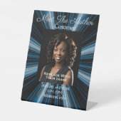 Treffen Sie den Autor Blue Rays Sockelschild (Vorderseite)