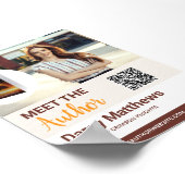Treffen Sie den Autor Promo-Foto Modern QR-Code Poster (Ecke)