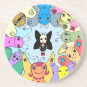 Treffen Sie den Erdnuss-Leute-Untersetzer Untersetzer (Vorne)