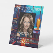 Treffen Sie den Hintergrund der Autorenbibliothek Sockelschild (Vorderseite)