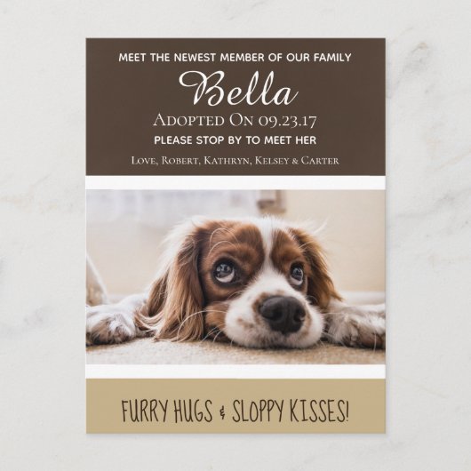 Treffen Sie die Ankündigung des neuen Mitglieds "N Postkarte (Vorderseite)