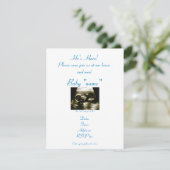 Treffen Sie die Einladung zum Baby (Stehend Vorderseite)