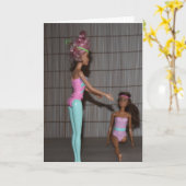 Treffen Sie die Gym Girls. Karte (Gelbe Blume)