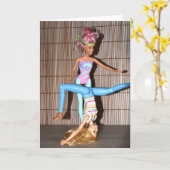 Treffen Sie die Gym Girls. Karte (Gelbe Blume)