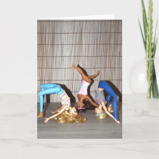 Treffen Sie die Gym Girls. Karte (Vorderseite)