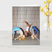 Treffen Sie die Gym Girls. Karte (Gelbe Blume)