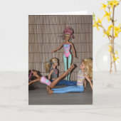 Treffen Sie die Gym Girls. Karte (Gelbe Blume)