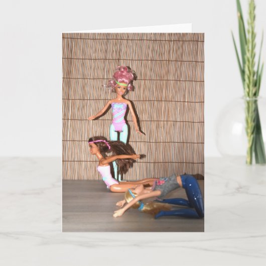 Treffen Sie die Gym Girls. Karte (Vorderseite)