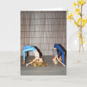 Treffen Sie die Gym Girls. Karte (Gelbe Blume)