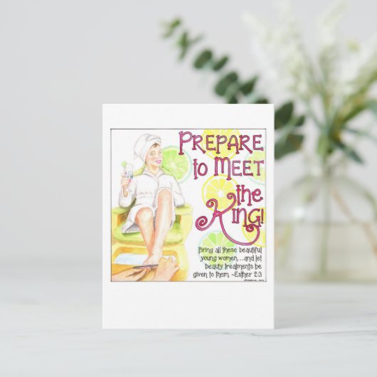 Treffen Sie die King Inspirational Postcard Postkarte (Stehend Vorderseite)