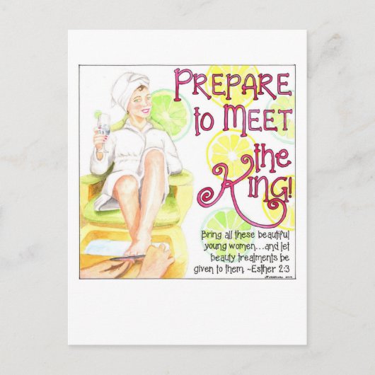 Treffen Sie die King Inspirational Postcard Postkarte (Vorderseite)