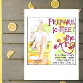 Treffen Sie die King Inspirational Postcard Postkarte