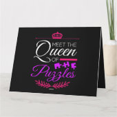 Treffen Sie die Königin von Puzzles Queen Puzzle K Karte (Rückseite)