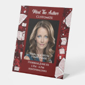 Treffen Sie die roten Bücher des Autors Sockelschild (Vorderseite)