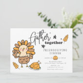 Treffen Sie Freundschaftsessen Einladung (Stehend Vorderseite)