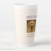 Treffen Sie mein Boss- Funny Custom Pet Foto Milchtasse (Vorderseite)