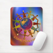 Treffen Sie Menschen | hellfarbig Mousepad (Mit Mouse)