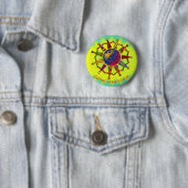 Treffen Sie Menschen | Yellocyanlila-Glanz Button (Beispiel)