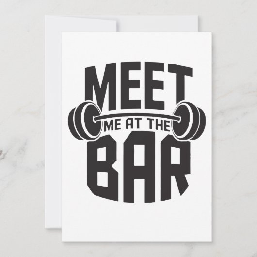 Treffen Sie mich am Bar Hefttoild Dumbbel (Vorderseite)