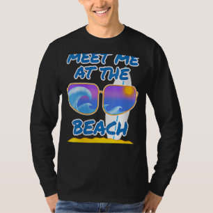 Treffen Sie mich am Beach Surfsommer T-Shirt