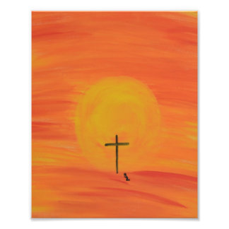 Treffen Sie mich am Kreuz Fotodruck