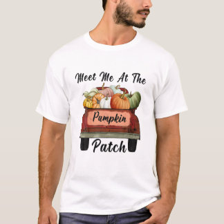 Treffen Sie mich am Kürbispflaster Halloween T-Shirt