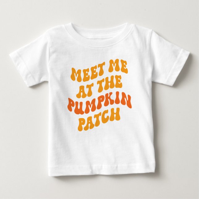 Treffen Sie mich am Pumpkin Patch Baby T-shirt (Vorderseite)