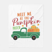Treffen Sie mich am Pumpkin Patch Fleecedecke (Vorderseite)