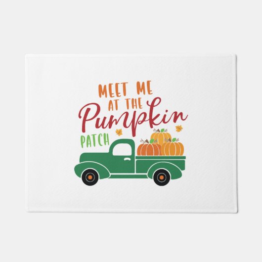 Treffen Sie mich am Pumpkin Patch Fußmatte (Vorderseite)