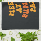 Treffen Sie mich am Pumpkin Patch Geschirrtuch (Gefaltet)