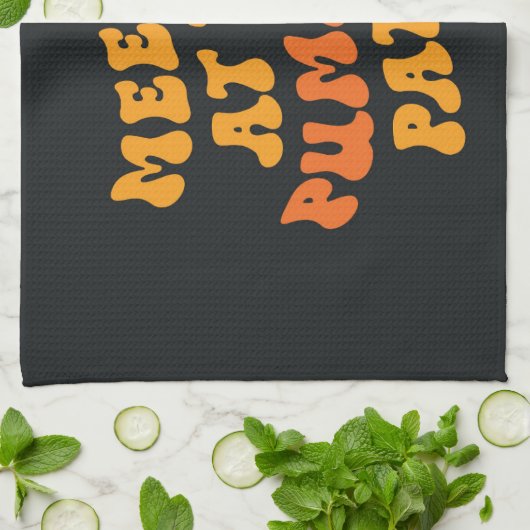 Treffen Sie mich am Pumpkin Patch Geschirrtuch (Gefaltet)