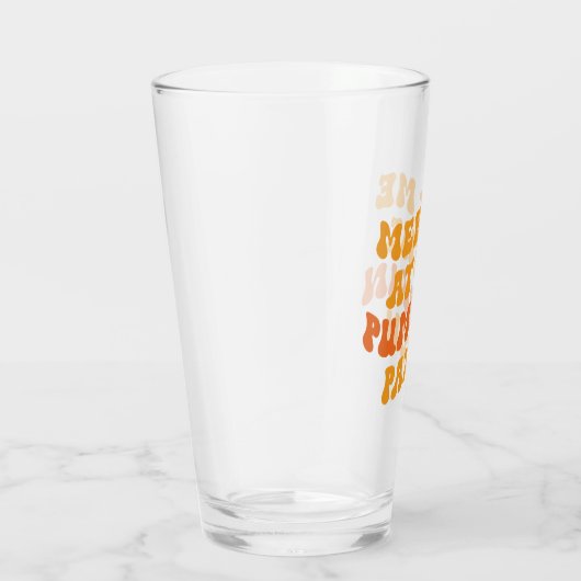 Treffen Sie mich am Pumpkin Patch Glas (Rechts)