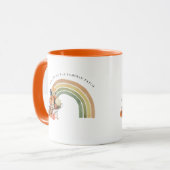 Treffen Sie mich am Pumpkin Patch | Herbst-Regenbo Tasse (Vorderseite Links)