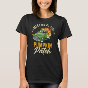 Treffen Sie mich am Pumpkin Patch Lieferwagen Fall T-Shirt