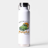 Treffen Sie mich am Pumpkin Patch Lieferwagen Fall Trinkflasche (Vorne)