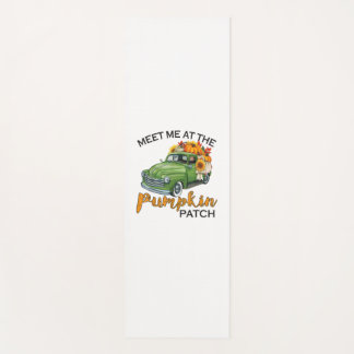 Treffen Sie mich am Pumpkin Patch Lieferwagen Fall Yogamatte