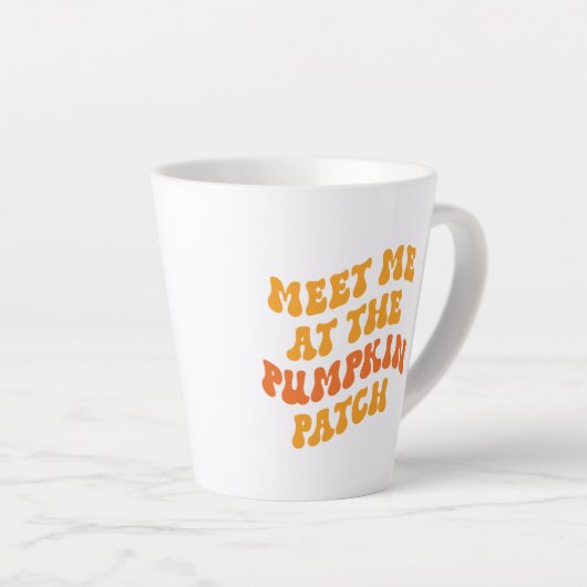 Treffen Sie mich am Pumpkin Patch Milchtasse (Rechte Ecke)