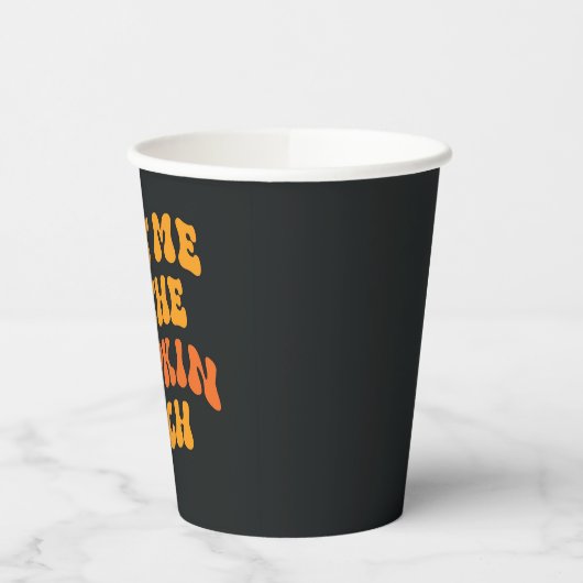 Treffen Sie mich am Pumpkin Patch Pappbecher (Links)