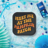 Treffen Sie mich am Pumpkin Patch Pappteller (Party)