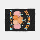 Treffen Sie mich am Pumpkin Patch Pumpkin Patch Pa Fleecedecke (Vorderseite (Horizontal))