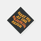 Treffen Sie mich am Pumpkin Patch Serviette (Ecke)