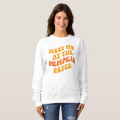 Treffen Sie mich am Pumpkin Patch Sweatshirt (Vorne ganz)