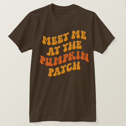 Treffen Sie mich am Pumpkin Patch T-Shirt (Design vorne)