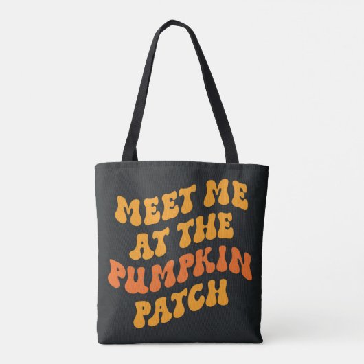 Treffen Sie mich am Pumpkin Patch Tasche (Rückseite)