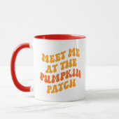 Treffen Sie mich am Pumpkin Patch Tasse (Links)