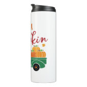 Treffen Sie mich am Pumpkin Patch Thermosbecher (Nach rechts gedreht)